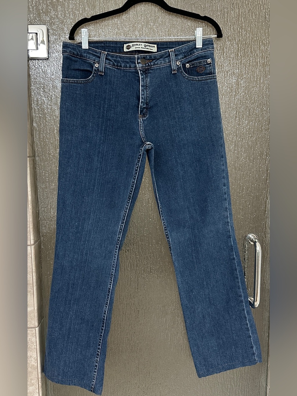 Harley-Davidson Women's Bootcut Jeans in Dark Blue Wash Size 12